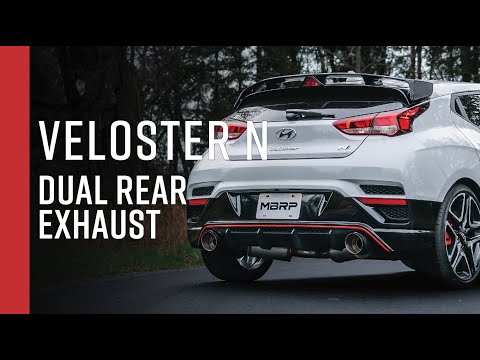 HYUNDAI VELOSTER N // MBRP 3\" Cat-Back, Dual Rear Exit Exhaust Overview