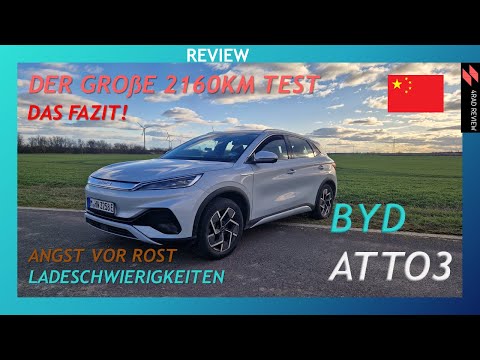 Das Fazit! BYD Atto 3 Review nach 2160km - Angst vor Rost? - Akku auf 0%
