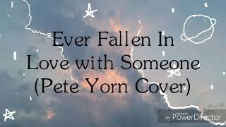 Lyric Video- Ever Fallen In Love with Someone (Pete Yorn Cover)