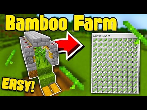 How to Build Easy Automatic Bamboo Farm Minecraft 1.21+ | Java & Bedrock Edition