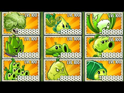 Tournament All Super Green Plants - Who Will Win? - PvZ 2 Plant Vs Plant