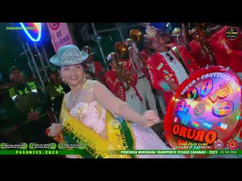 GRAN ENTRADA Y DEMOSTRACIÓN CON LA BANDA CONTINENTAL POOPO DE ORURO 2DA PARTE M TRANSPORTE PESADO 23