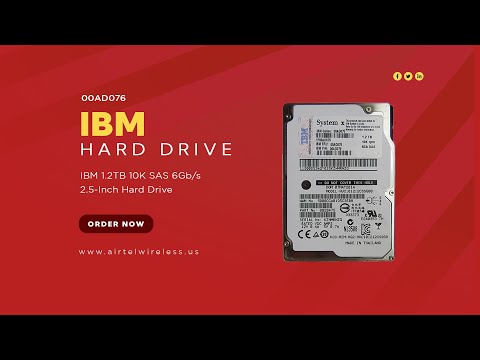 00AD076 IBM 1.2TB 10K SAS 6Gb/s 2.5-Inch Hard Drive | Airtel Wireless Inc.