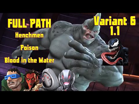 Variant 6: 1.1 Henchman + Poison + Blood in the Water Full Path w/ Rhino Boss take-down