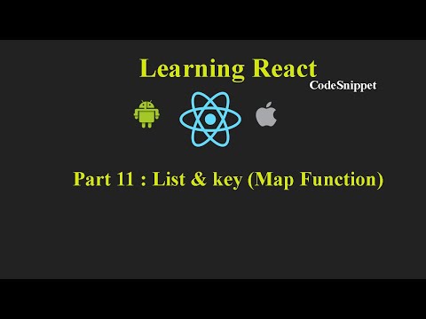 React Tutorial 11 Lists And Keys Map Function Mapping Props