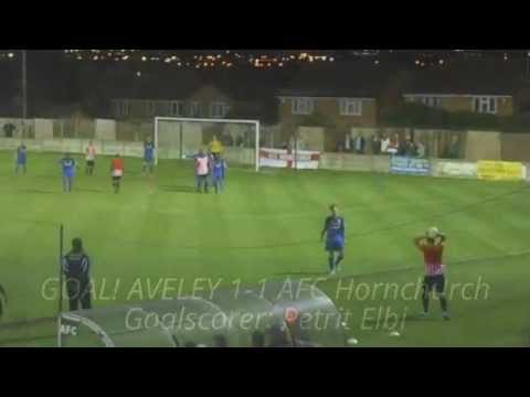 Aveley 1-3 AFC Hornchurch.  Ryman Isthmian League Division 1 North.  Fri4Sep2015