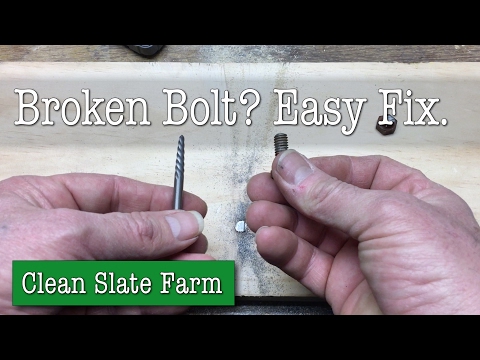 How to Remove a Broken Bolt or Broken Screw