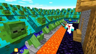  - 【マイクラ】1週間「ミュータントゾンビ」が襲ってくる世界でセキュリティハウス生活してみた結果！？