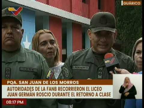 Guárico | FANB realizaron recorrido para evaluar rehabilitación del liceo “Juan Germán Roscio”
