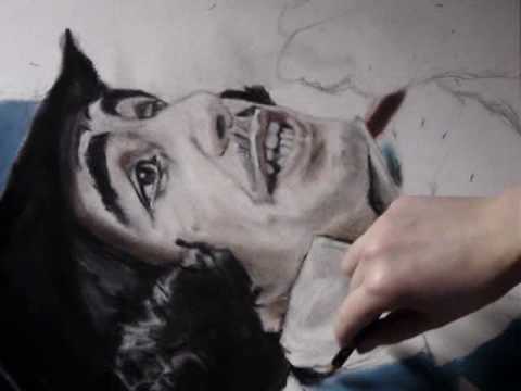 Me drawing Sacha Baron Cohen as Signor Adolfo Pirelli