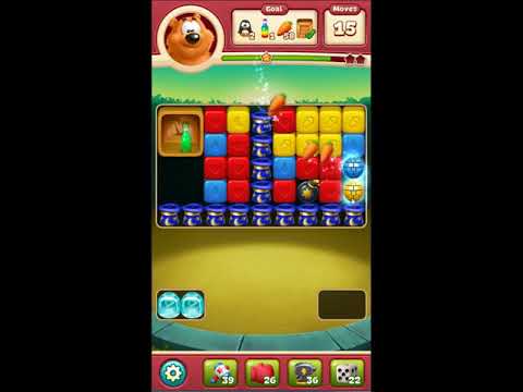 Toon Blast Level 2410 - NO BOOSTERS 🐻🐺🐱 | SKILLGAMING ✔️