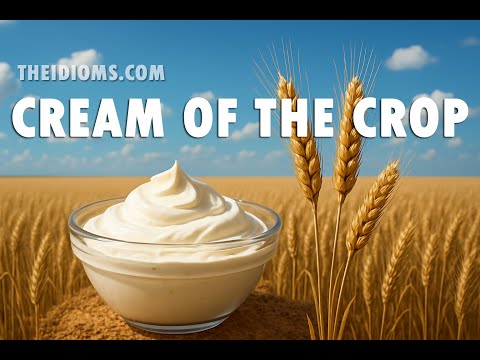 Cream of the Crop Meaning Idiom Definition Pronunciation Story Origin History Examples
