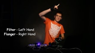 DJing with MIDI Gloves Tornado A1