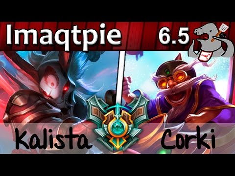 Imaqtpie - Kalista/Poppy vs Corki/Blitzcrank - ADC - Master S6 | 44