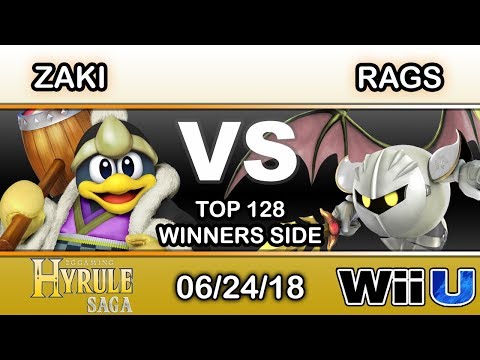 Hyrule Saga - Zaki (DDD) Vs Rags (MK) Top 128 Winners - Smash 4