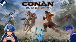 【Conan Exiles】グースさんフロウさんと駆け抜ける！【コラボ】