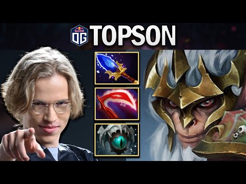 OG.TOPSON MONKEY KING WITH DESO-AGHANIMS - DOTA 2 7.27 GAMEPLAY