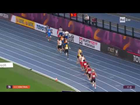 2024 Oro Staffetta 4x100  Europei Roma