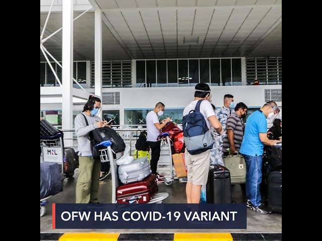 DOH confirms HK passenger with new COVID-19 variant an OFW