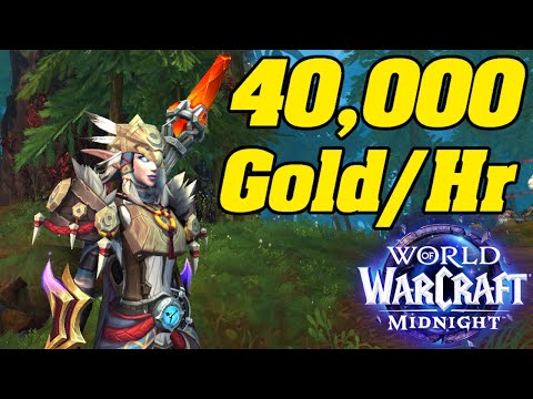 Easy 40,000g Gold/Hr! Steady Goldfarm WoW Midnight