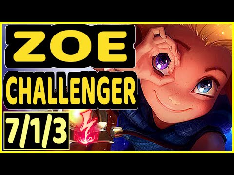 FATE (ZOE) - 7/1/3 KDA CHALLENGER GAMEPLAY - KR