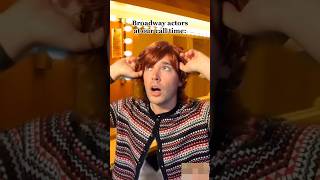 Broadway actors backstage at call time 🥸 #theatre #actor #broadway #musical #job #backstage