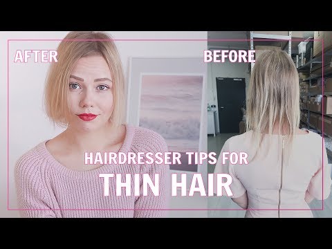 Hairdresser Tips for Thin & Fine Hair | Kia Lindroos Video