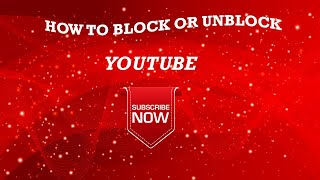 How to Block & Unblock YouTube In PC using Hos