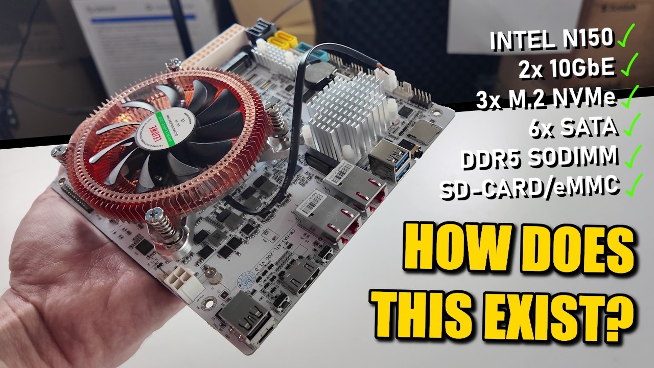 CWWK N150 2x10GbE 3x NVMe 6 Bay NAS Motherboard Review