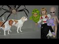 Dogs vs Haunted House that Comes Alive! Funny Dogs Maymo & Potpie See Ghosts Come Alive on Halloween