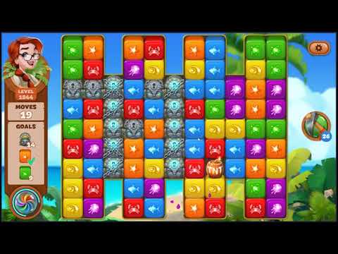 Lost Island Blast Adventure Level 1844 - NO BOOSTERS 🏝️ | SKILLGAMING ✔️