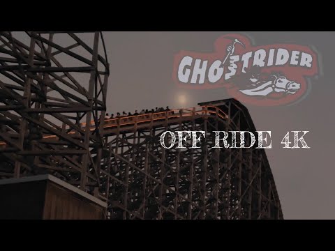 Off-ride footage of a GhostRider train