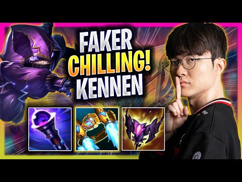 FAKER CHILLING WITH KENNEN! - T1 Faker Plays Kennen TOP vs Jayce! | Season 2025