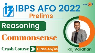 Download Lagu IBPS AFO 2022-23 | Commonsense Reasoning | By Raj Vardhan Thumbnail