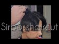 Woman Headshave Short Hair By Barber In Barbershop