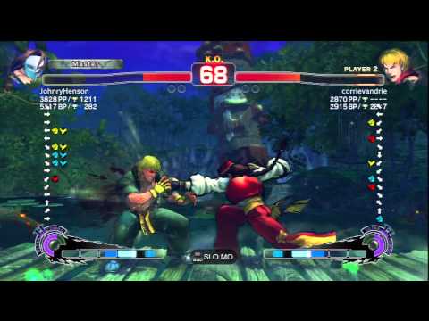 JohnryHenson (Vega) Vs corrievandrie (Ken) SSF4 AE Ranked Matches - PSN