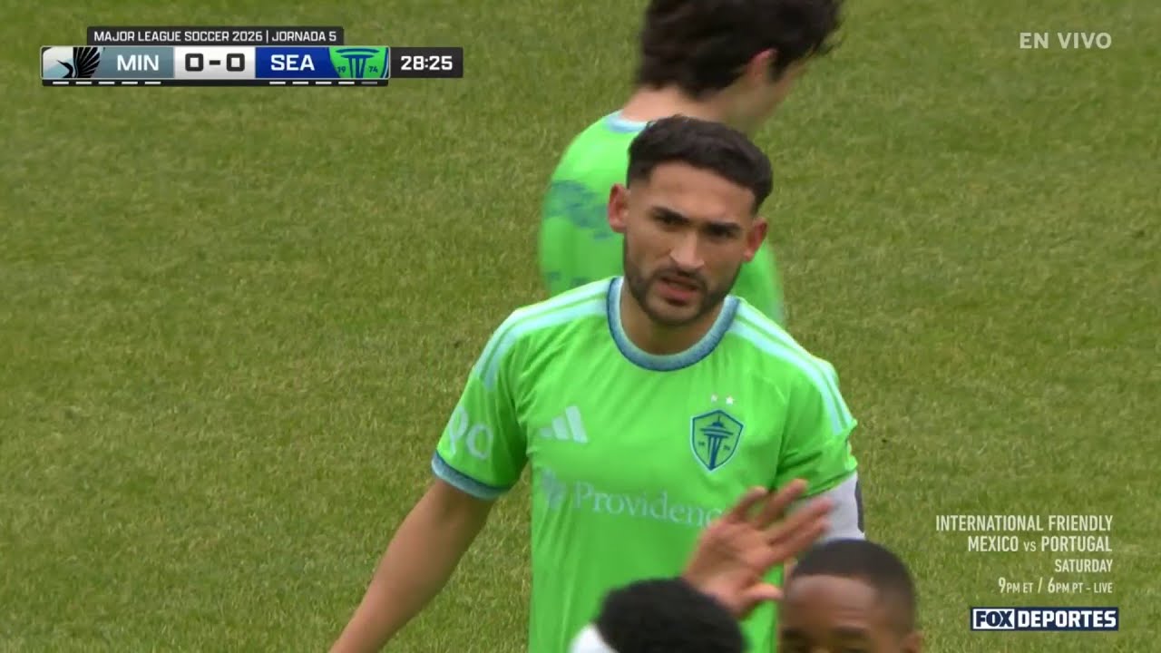 😳😯 REMATE DE CRISTIAN ROLDÁN | Minnesota United 0-0 Seattle Sounders FC | MLS 2026 | Jornada 5.