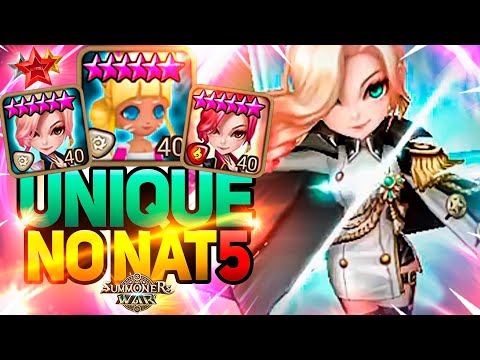 He SHOCKS Enemies with UNIQUE NO NAT5 TEAM - Summoners War