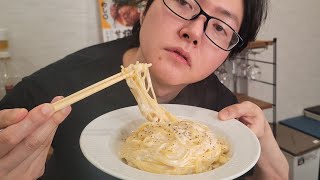 - 生クリームもチーズも不要、調味料だけで究極のクリームパスタ「虚無クリームパスタ」作ります