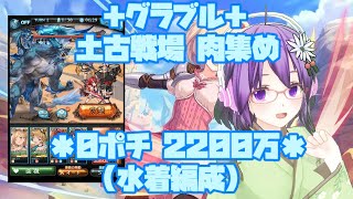 【グラブル】2021年7月　土古戦場肉集め　0ポチ4チェ2200万水着軸【GBF】