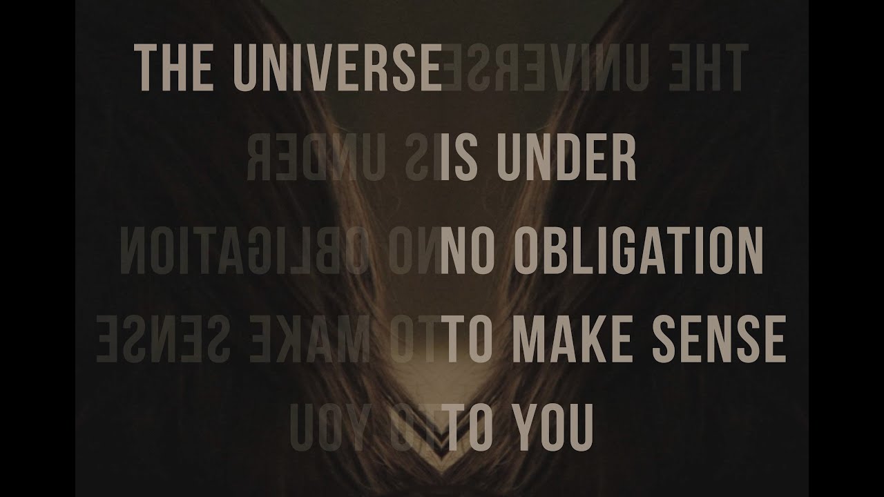 The Universe Is Under No Obligation To Make Sense To You