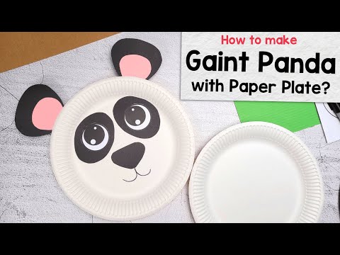 Paper Plate Panda Craft