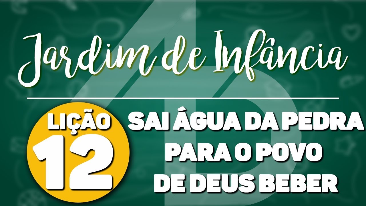 Sai água da pedra para o povo de Deus beber