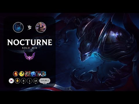 Nocturne Mid vs LeBlanc - KR Master Patch 13.8