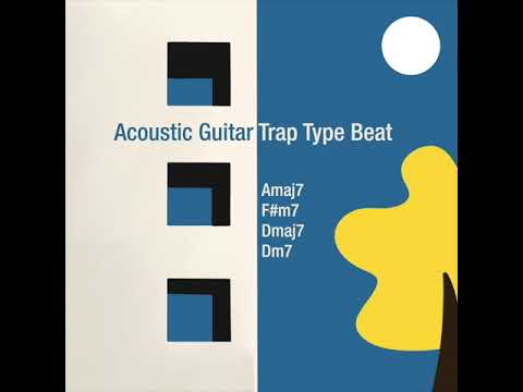 Acoustic Guitar Trap Backing Track / A Major / 100bpm