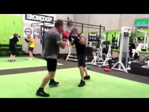 Some light jab sparring fun from tonight's class.