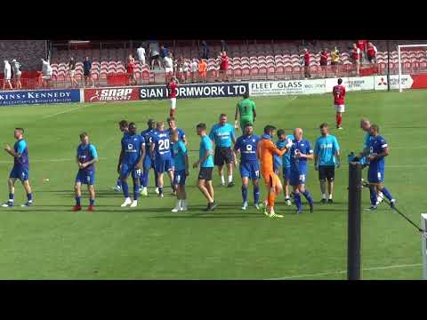 End of Ebbsflet United v Chesterfield game