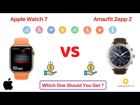 Apple Watch 7 Vs AmazFit Zeep Z Comparison - Features, Specs - Which one is the best Smartwatch?