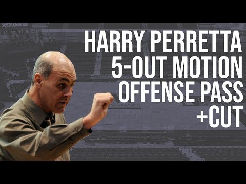 Harry Perretta 5-Out Villanova Motion Offense Pass & Cut