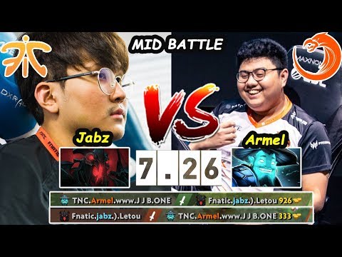MID BATTLE | TNC Armel [Storm Spirit] 10K MMR vs Fnatic Jabz [Shadow Fiend] Dota 2 pro Gameplay 7.26